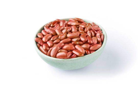 Los porotos arriñonados rojo claro son una rica fuente de proteínas de origen vegetal y una excelente fuente de fibra.