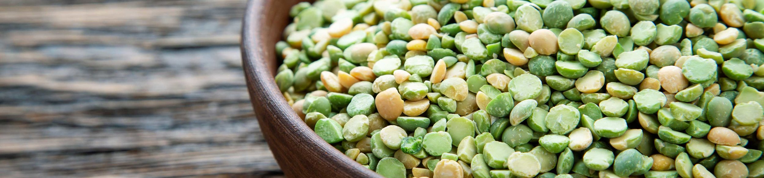 Split peas are simply dry peas that have been split along the natural seam, which eliminates the need to presoak.