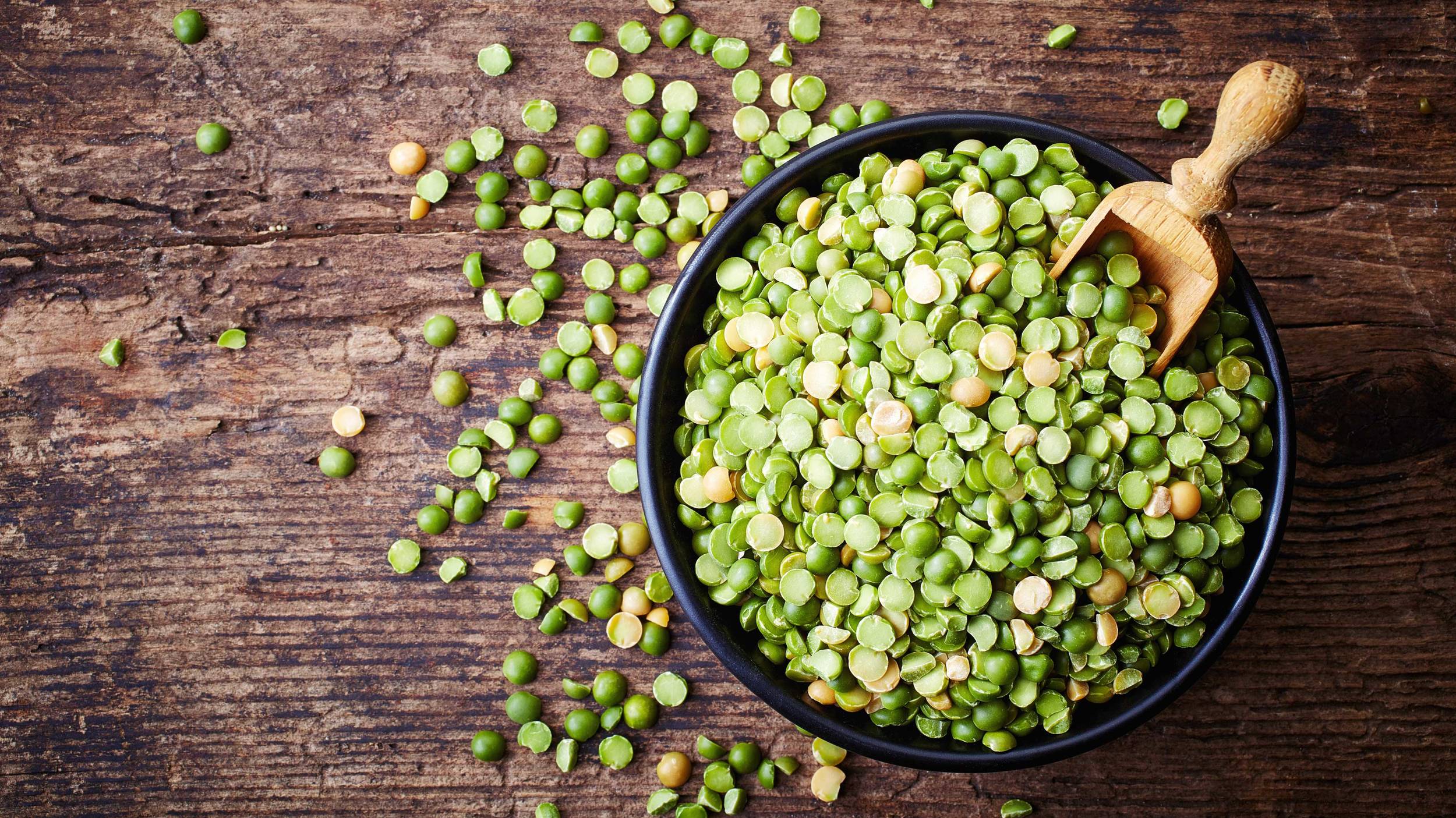 Las arvejas secas son el alimento idóneo para una dieta saludable y equilibrada.