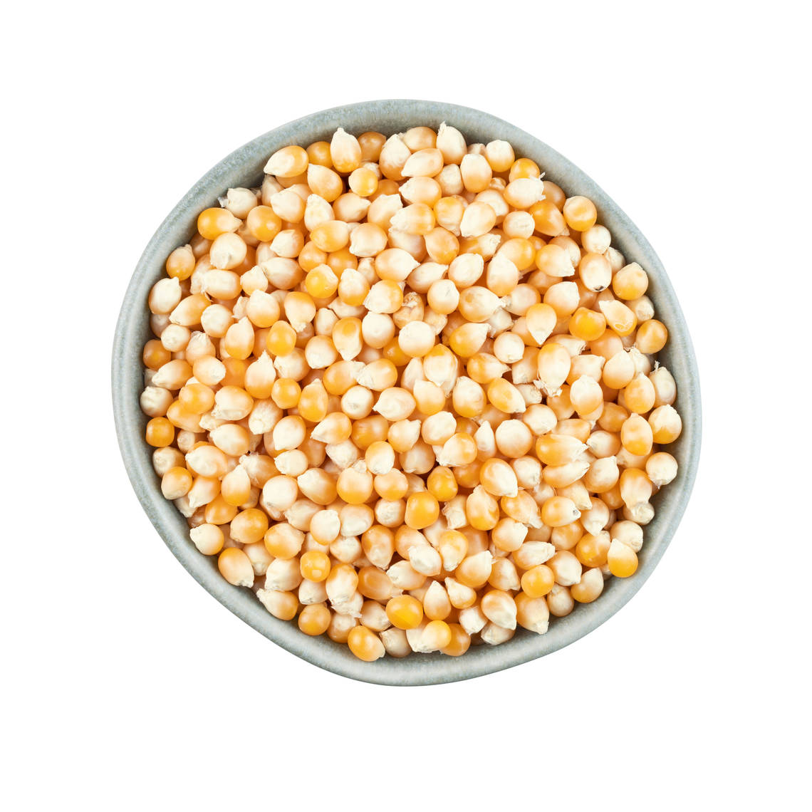 Un cuenco de palomitas de maíz Las palomitas de maíz son un tipo específico de maíz duro que se cultiva especialmente para la elaboración de palomitas.