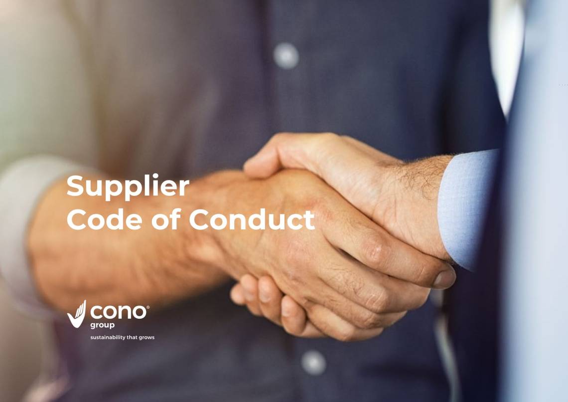 Cono Group’s Supplier Code of Conduct establishes the minimum legal, ethical, and professional standards expected from all third parties providing goods or services to the company.